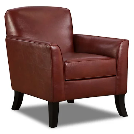 Contemporary Faux Leather Accent Chair